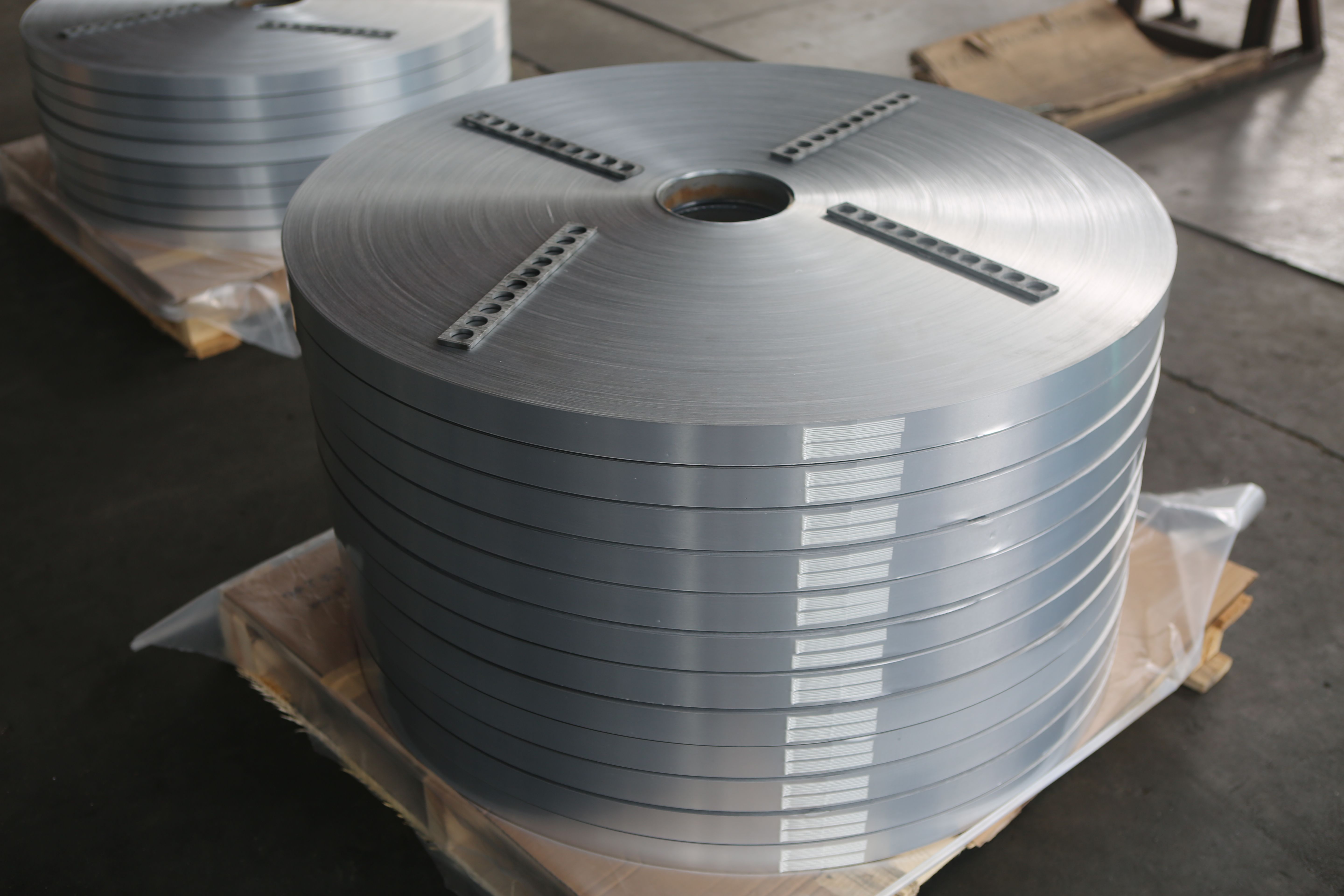 Cut aluminum strip